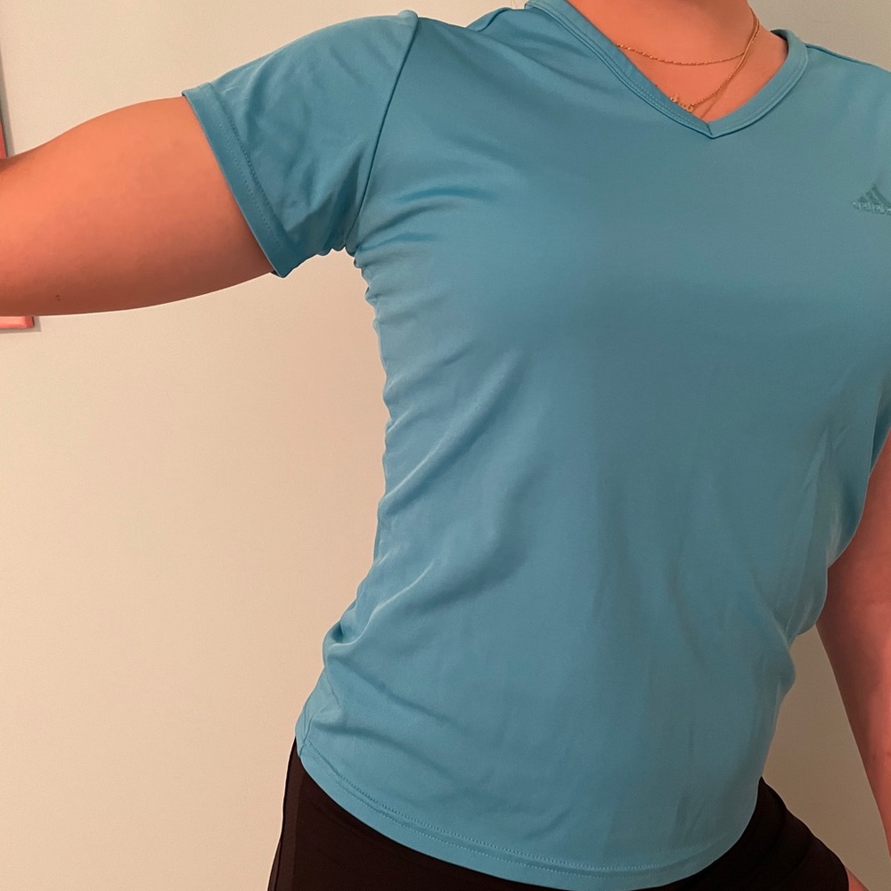 Blue athletic top